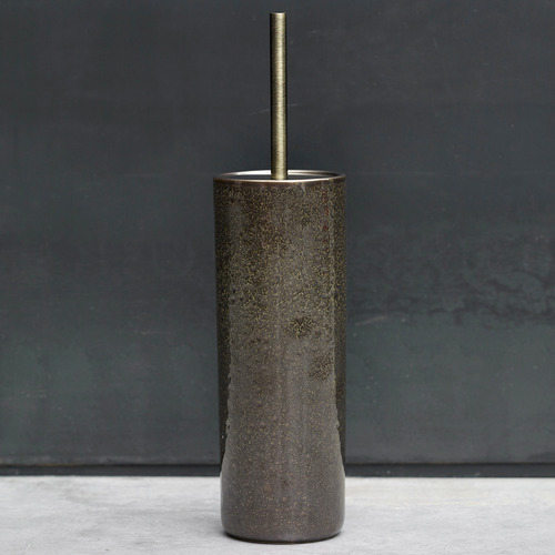 Stone toilet store brush holder